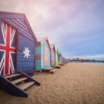 Brighton beach bathing boxes, Melbourne.